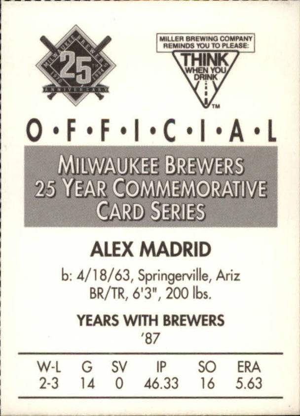 Tarjetas BB B6123- 1994 Brewers Miller Brewing 1-376 -Tú eliges- 15+ ENVÍO GRATUITO A EE. UU. - Imagen 100 de 346