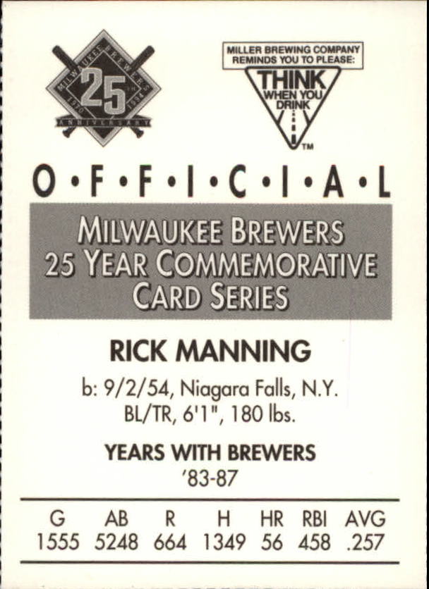 Tarjetas BB B6123- 1994 Brewers Miller Brewing 1-376 -Tú eliges- 15+ ENVÍO GRATUITO A EE. UU. - Imagen 106 de 346