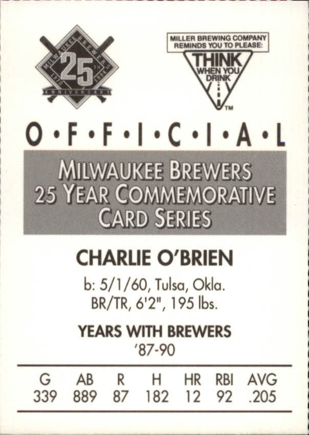 Tarjetas BB B6123- 1994 Brewers Miller Brewing 1-376 -Tú eliges- 15+ ENVÍO GRATUITO A EE. UU. - Imagen 116 de 346