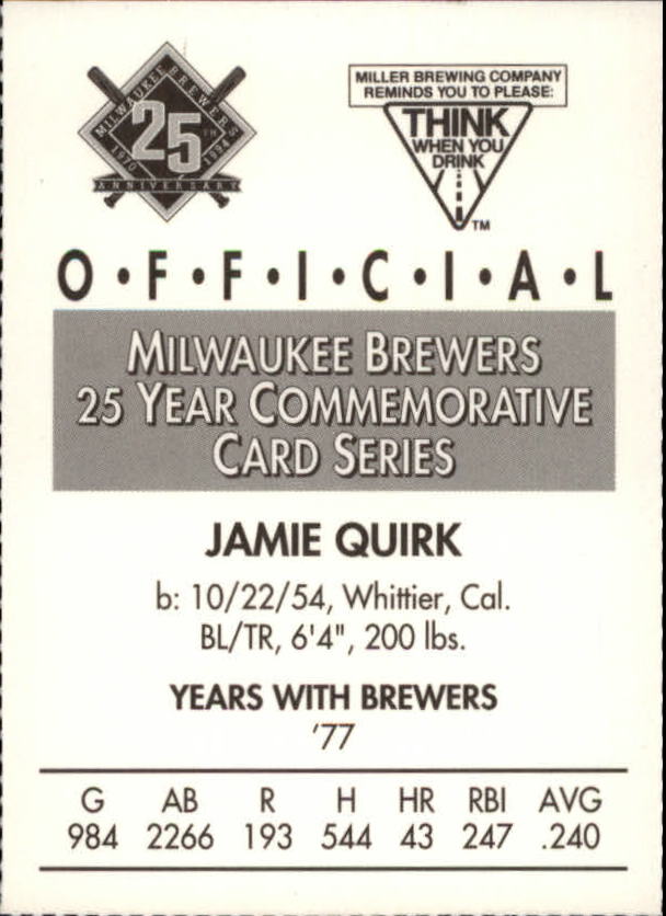 Tarjetas BB B6123- 1994 Brewers Miller Brewing 1-376 -Tú eliges- 15+ ENVÍO GRATUITO A EE. UU. - Imagen 130 de 346