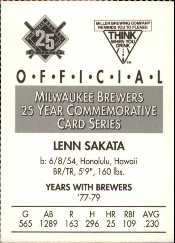 Tarjetas BB B6123- 1994 Brewers Miller Brewing 1-376 -Tú eliges- 15+ ENVÍO GRATUITO A EE. UU. - Imagen 141 de 346