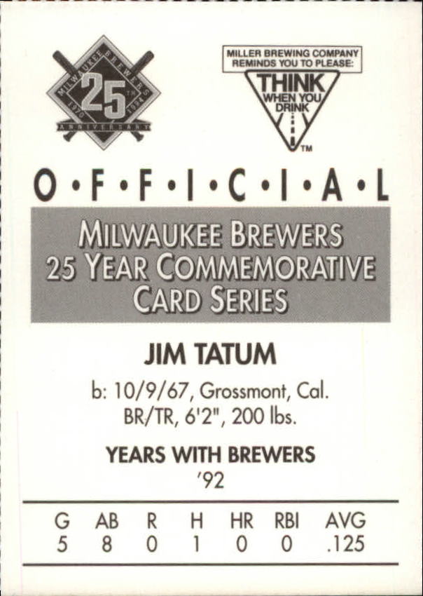 Tarjetas BB B6123- 1994 Brewers Miller Brewing 1-376 -Tú eliges- 15+ ENVÍO GRATUITO A EE. UU. - Imagen 149 de 346