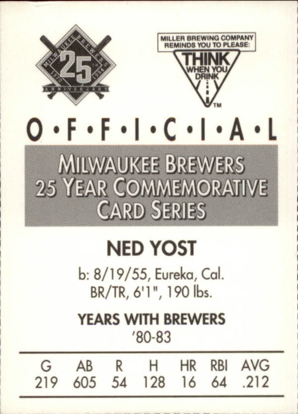 Tarjetas BB B6123- 1994 Brewers Miller Brewing 1-376 -Tú eliges- 15+ ENVÍO GRATUITO A EE. UU. - Imagen 175 de 346
