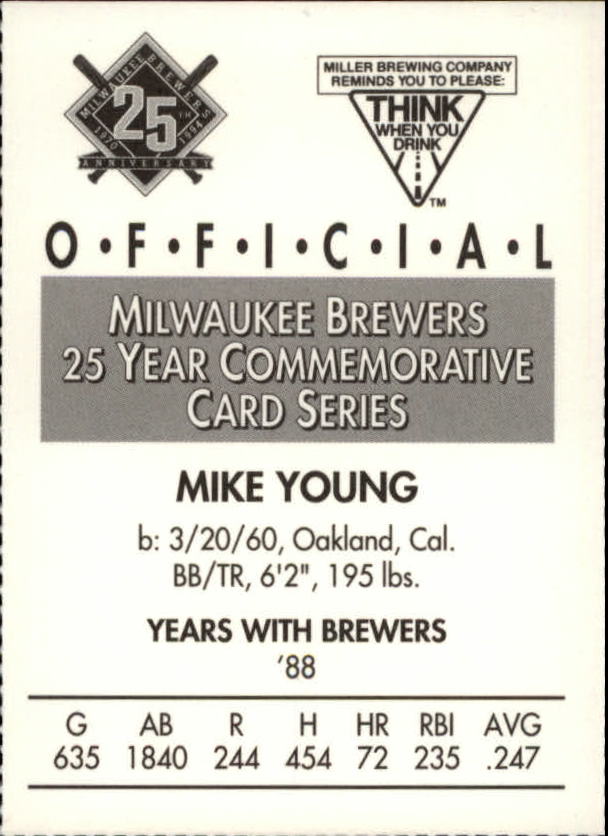 Tarjetas BB B6123- 1994 Brewers Miller Brewing 1-376 -Tú eliges- 15+ ENVÍO GRATUITO A EE. UU. - Imagen 177 de 346