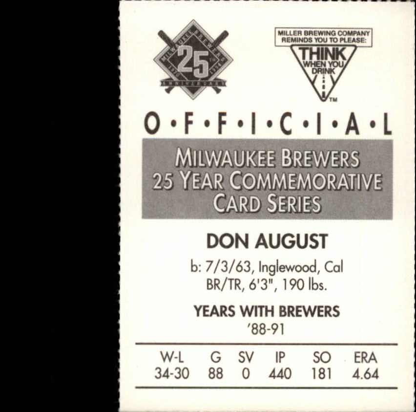 Tarjetas BB B6123- 1994 Brewers Miller Brewing 1-376 -Tú eliges- 15+ ENVÍO GRATUITO A EE. UU. - Imagen 187 de 346
