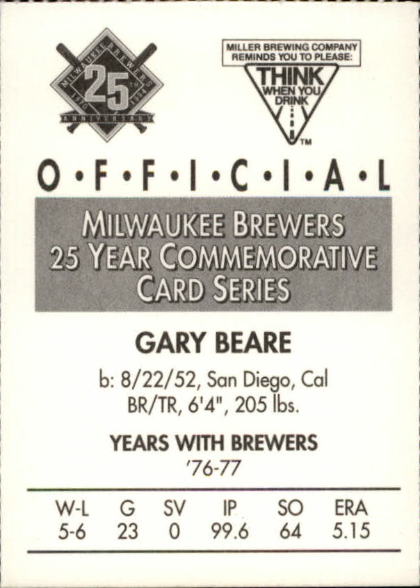 Tarjetas BB B6123- 1994 Brewers Miller Brewing 1-376 -Tú eliges- 15+ ENVÍO GRATUITO A EE. UU. - Imagen 191 de 346