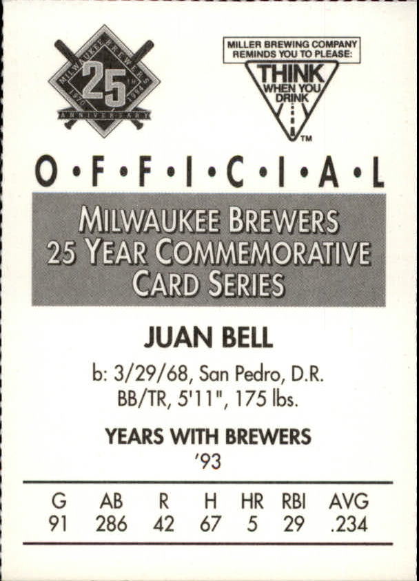 Tarjetas BB B6123- 1994 Brewers Miller Brewing 1-376 -Tú eliges- 15+ ENVÍO GRATUITO A EE. UU. - Imagen 197 de 346
