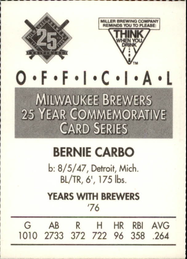 Tarjetas BB B6123- 1994 Brewers Miller Brewing 1-376 -Tú eliges- 15+ ENVÍO GRATUITO A EE. UU. - Imagen 201 de 346