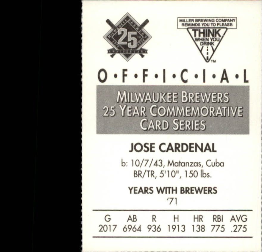 Tarjetas BB B6123- 1994 Brewers Miller Brewing 1-376 -Tú eliges- 15+ ENVÍO GRATUITO A EE. UU. - Imagen 203 de 346