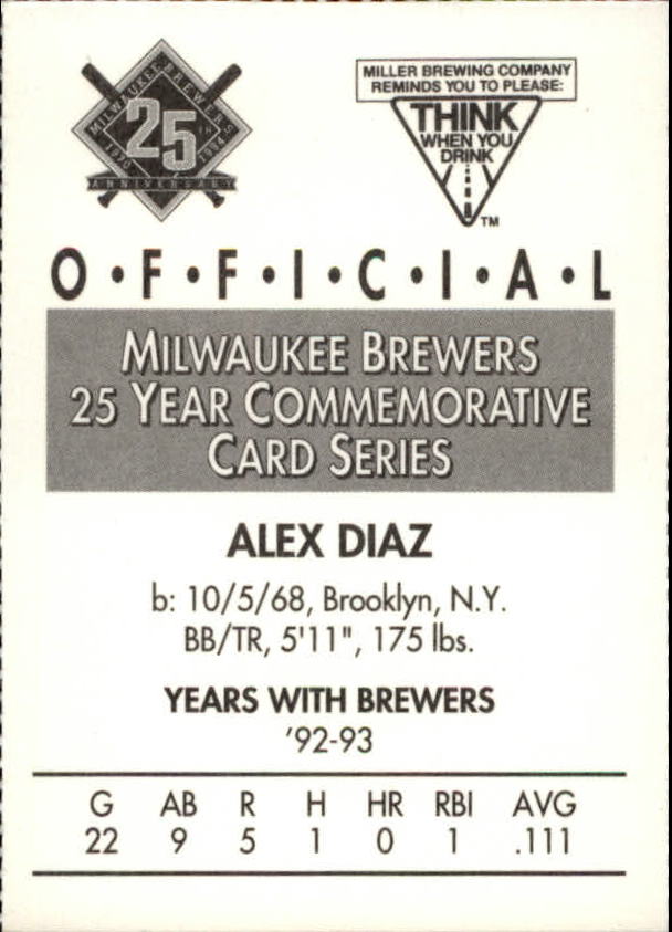 Tarjetas BB B6123- 1994 Brewers Miller Brewing 1-376 -Tú eliges- 15+ ENVÍO GRATUITO A EE. UU. - Imagen 217 de 346