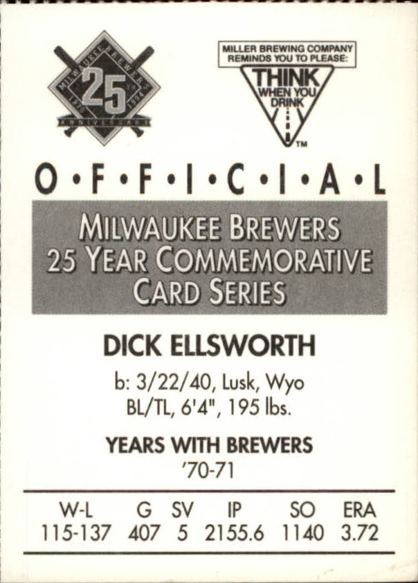 Tarjetas BB B6123- 1994 Brewers Miller Brewing 1-376 -Tú eliges- 15+ ENVÍO GRATUITO A EE. UU. - Imagen 219 de 346