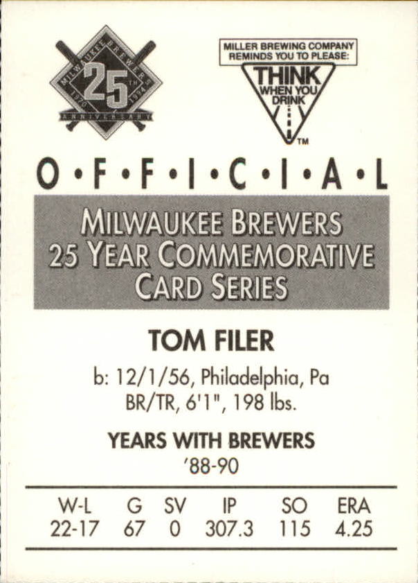 Tarjetas BB B6123- 1994 Brewers Miller Brewing 1-376 -Tú eliges- 15+ ENVÍO GRATUITO A EE. UU. - Imagen 223 de 346