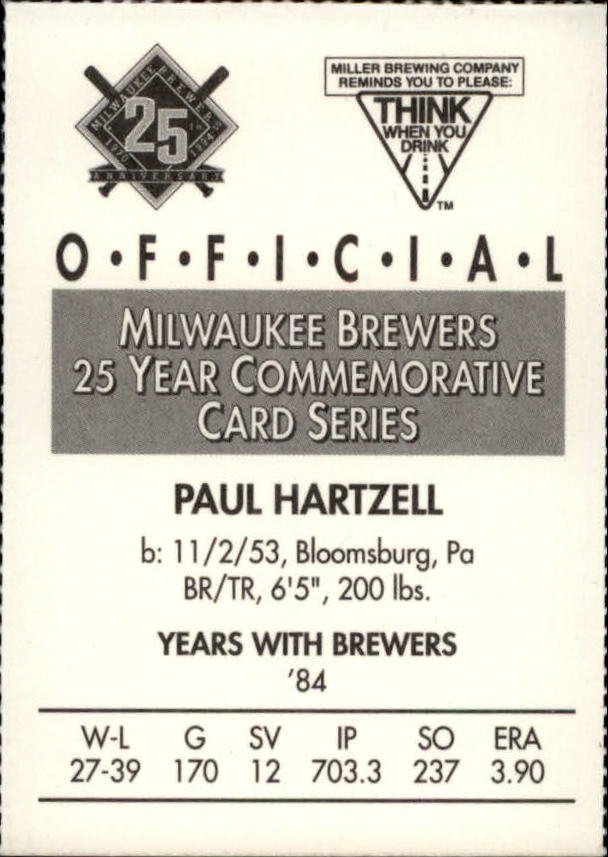 Tarjetas BB B6123- 1994 Brewers Miller Brewing 1-376 -Tú eliges- 15+ ENVÍO GRATUITO A EE. UU. - Imagen 239 de 346