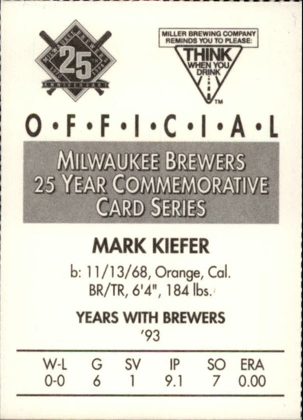 Tarjetas BB B6123- 1994 Brewers Miller Brewing 1-376 -Tú eliges- 15+ ENVÍO GRATUITO A EE. UU. - Imagen 251 de 346