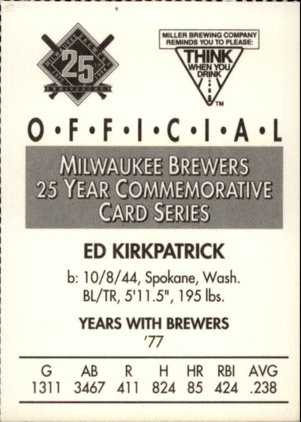Tarjetas BB B6123- 1994 Brewers Miller Brewing 1-376 -Tú eliges- 15+ ENVÍO GRATUITO A EE. UU. - Imagen 255 de 346