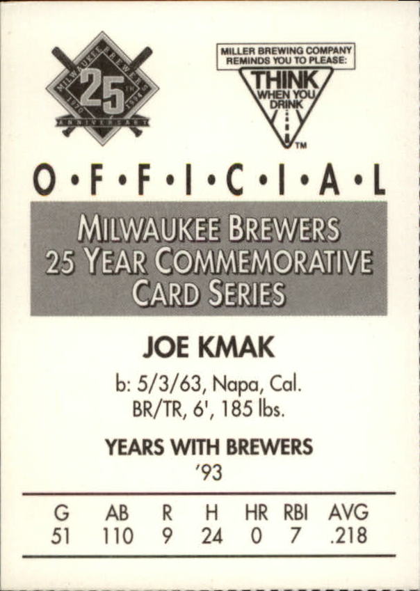 Tarjetas BB B6123- 1994 Brewers Miller Brewing 1-376 -Tú eliges- 15+ ENVÍO GRATUITO A EE. UU. - Imagen 257 de 346