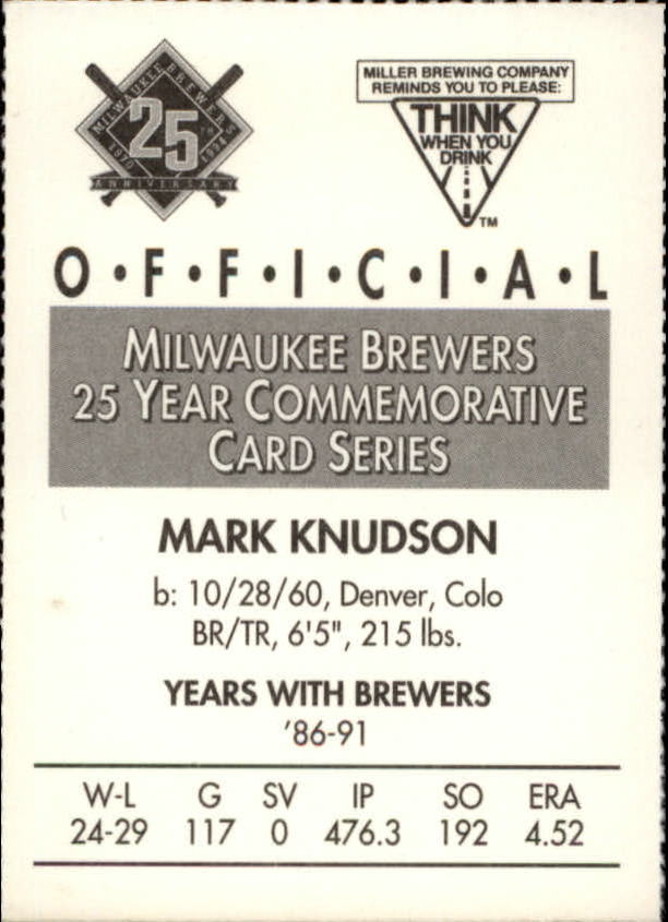 Tarjetas BB B6123- 1994 Brewers Miller Brewing 1-376 -Tú eliges- 15+ ENVÍO GRATUITO A EE. UU. - Imagen 259 de 346