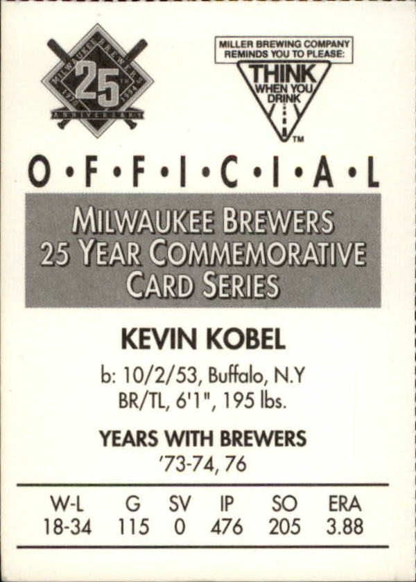 Tarjetas BB B6123- 1994 Brewers Miller Brewing 1-376 -Tú eliges- 15+ ENVÍO GRATUITO A EE. UU. - Imagen 261 de 346