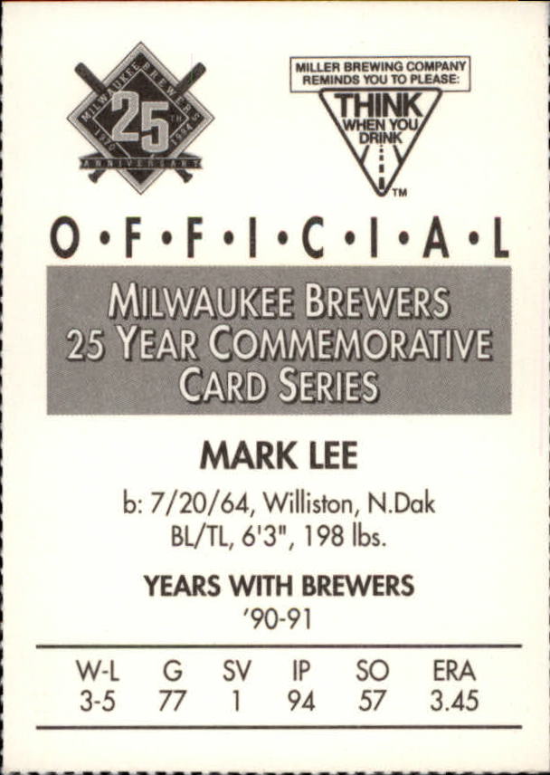 Tarjetas BB B6123- 1994 Brewers Miller Brewing 1-376 -Tú eliges- 15+ ENVÍO GRATUITO A EE. UU. - Imagen 269 de 346