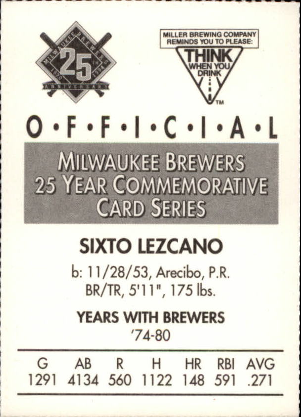 Tarjetas BB B6123- 1994 Brewers Miller Brewing 1-376 -Tú eliges- 15+ ENVÍO GRATUITO A EE. UU. - Imagen 277 de 346