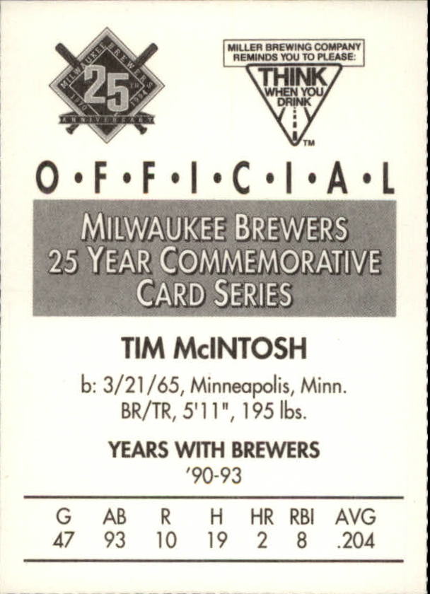 Tarjetas BB B6123- 1994 Brewers Miller Brewing 1-376 -Tú eliges- 15+ ENVÍO GRATUITO A EE. UU. - Imagen 287 de 346
