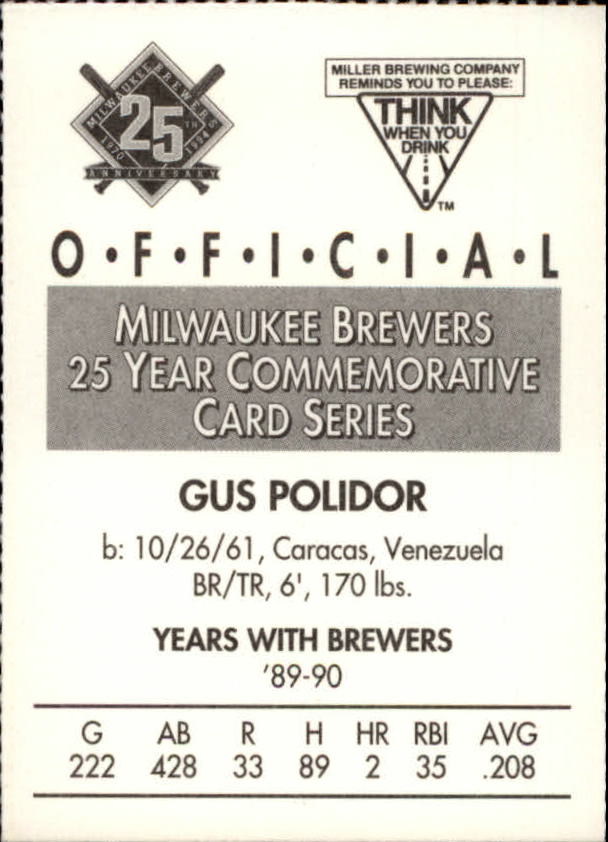Tarjetas BB B6123- 1994 Brewers Miller Brewing 1-376 -Tú eliges- 15+ ENVÍO GRATUITO A EE. UU. - Imagen 305 de 346