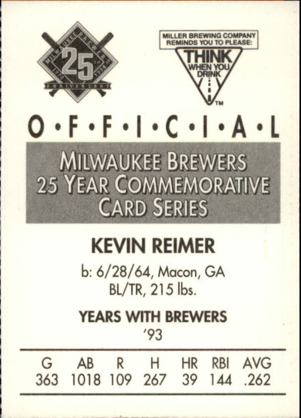 Tarjetas BB B6123- 1994 Brewers Miller Brewing 1-376 -Tú eliges- 15+ ENVÍO GRATUITO A EE. UU. - Imagen 307 de 346