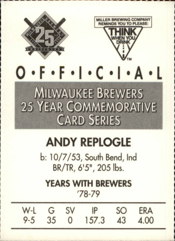 Tarjetas BB B6123- 1994 Brewers Miller Brewing 1-376 -Tú eliges- 15+ ENVÍO GRATUITO A EE. UU. - Imagen 309 de 346