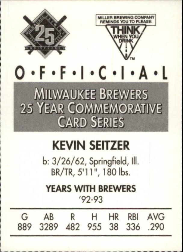 Tarjetas BB B6123- 1994 Brewers Miller Brewing 1-376 -Tú eliges- 15+ ENVÍO GRATUITO A EE. UU. - Imagen 328 de 346