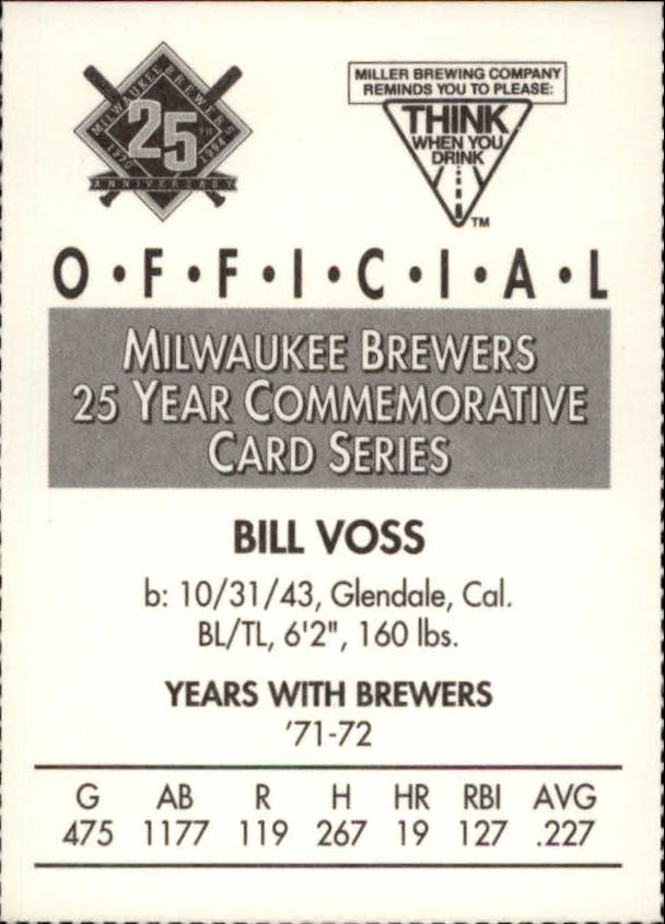 Tarjetas BB B6123- 1994 Brewers Miller Brewing 1-376 -Tú eliges- 15+ ENVÍO GRATUITO A EE. UU. - Imagen 338 de 346