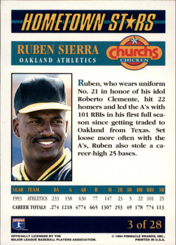 B0467- 1994 Church's Assorted Baseball Cards -You Pick- 15+ FREE US SHIP - Picture 7 of 79