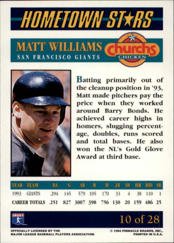 B0467- 1994 Church's Assorted Baseball Cards -You Pick- 15+ FREE US SHIP - Picture 19 of 79