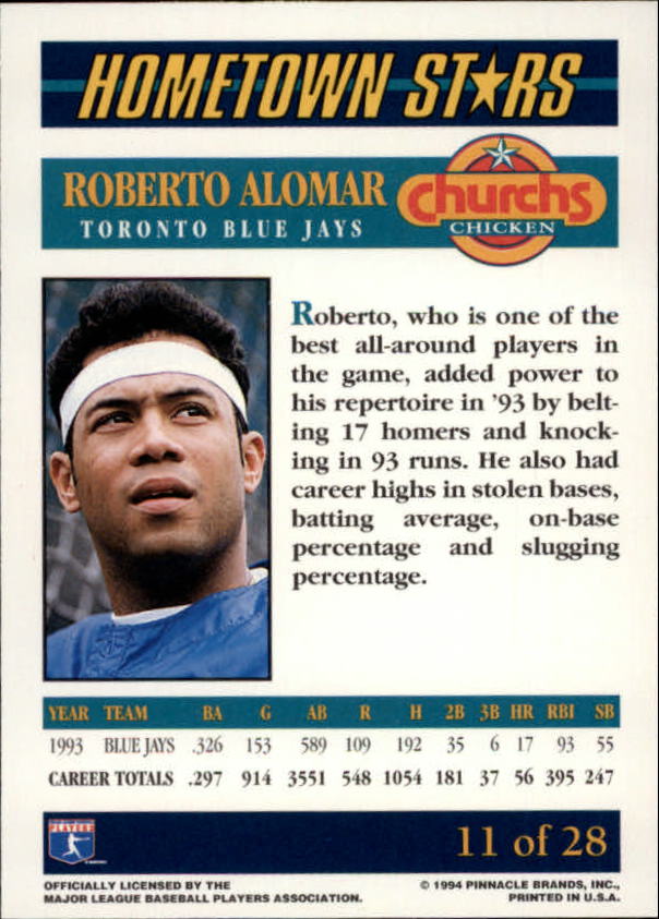 B0467- 1994 Church's Assorted Baseball Cards -You Pick- 15+ FREE US SHIP - Picture 21 of 79