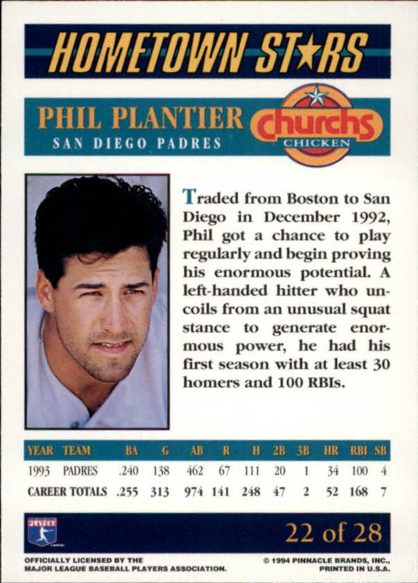 B0467- 1994 Church's Assorted Baseball Cards -You Pick- 15+ FREE US SHIP - Picture 41 of 79