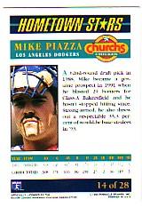 1994 Church's Hometown Stars Gold #14 Mike Piazza back image