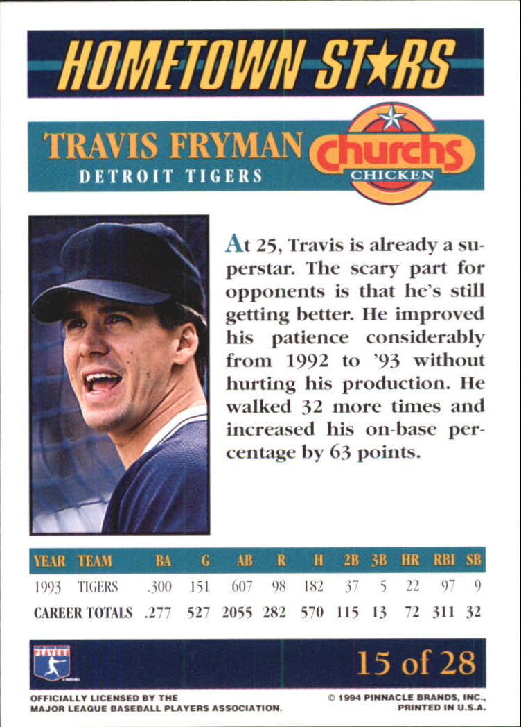 B0467- 1994 Church's Assorted Baseball Cards -You Pick- 15+ FREE US SHIP - Picture 71 of 79