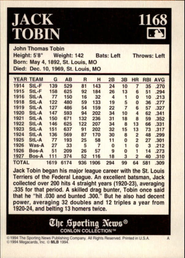 A1235- 1994 Conlon TSN Burgandy BB Cards 991-1190 - You Pick - 15+ FREE SHIP - Picture 51 of 57