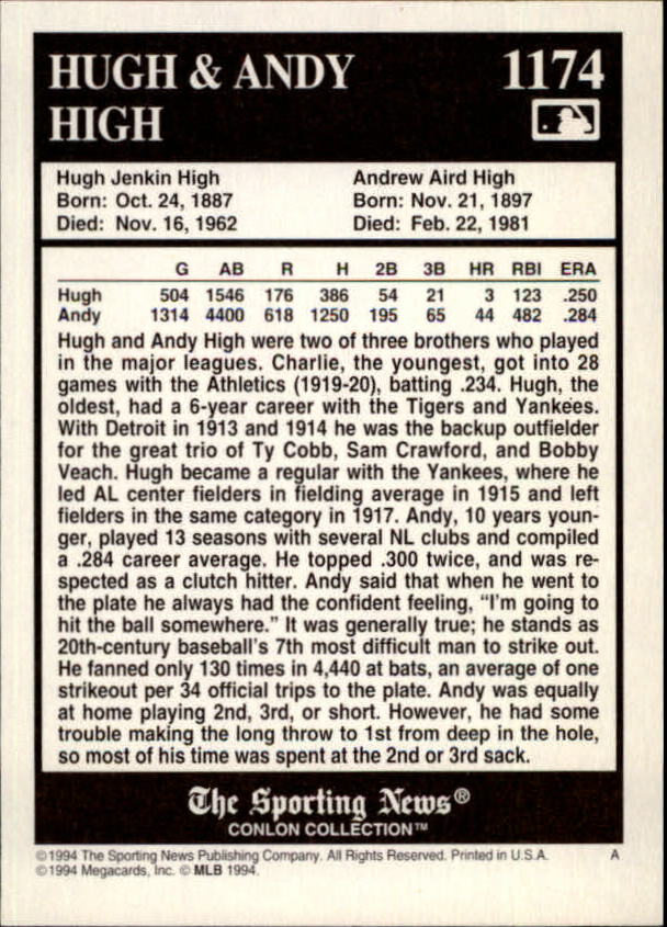 A1235- 1994 Conlon TSN Burgandy BB Cards 991-1190 - You Pick - 15+ FREE SHIP - Picture 53 of 57