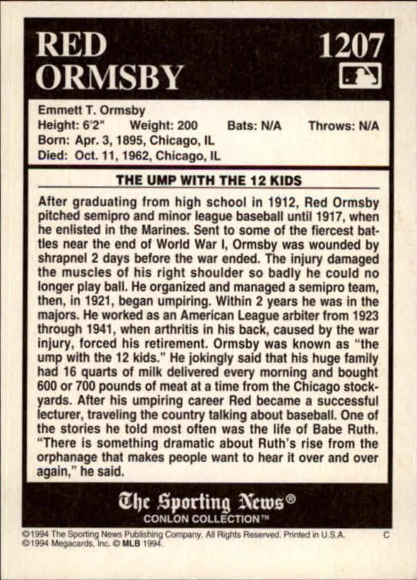 A1235- 1994 Conlon TSN Burgandy BB Cards 1191-1320 - You Pick - 15+ FREE SHIP - Picture 7 of 35