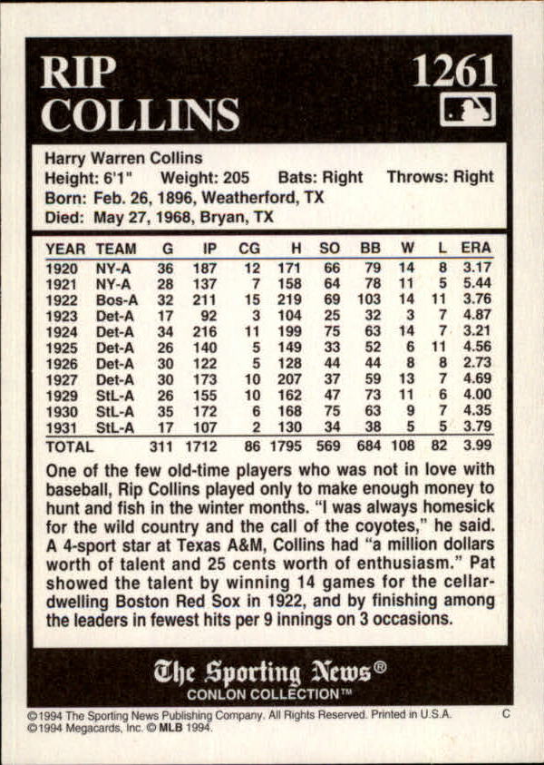 A1235- 1994 Conlon TSN Burgandy BB Cards 1191-1320 - You Pick - 15+ FREE SHIP - Picture 23 of 35