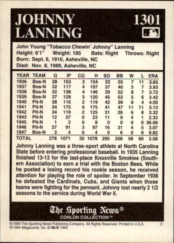 A1235- 1994 Conlon TSN Burgandy BB Cards 1191-1320 - You Pick - 15+ FREE SHIP - Picture 30 of 35