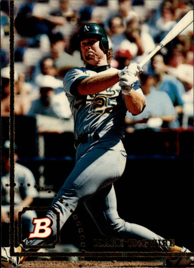 1994 Bowman #192 Mark McGwire UER/No card number on back
