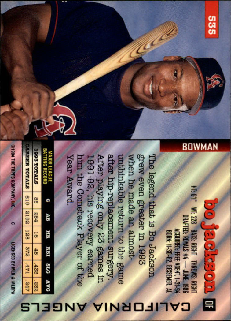 A1084- 1994 Bowman Baseball #s 501-682 +Rookies -You Pick- 15+ FREE US SHIP