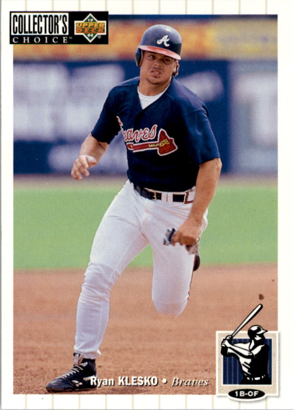 Ryan Klesko 1995 Upper Deck #296 Atlanta Braves Baseball Card