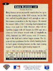1994 Collector's Choice Silver Signature #2 Greg Blosser back image