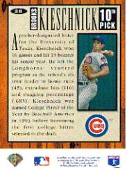 1994 Collector's Choice Silver Signature #28 Brooks Kieschnick back image