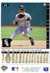 1994 Collector's Choice Silver Signature #85 Joey Cora back image