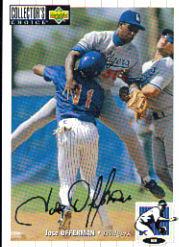 1994 Collector's Choice Silver Signature #219 Jose Offerman