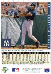 1994 Collector's Choice Silver Signature #298 Bernie Williams back image