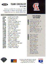 1994 Collector's Choice Silver Signature #328 Tim Salmon TC back image